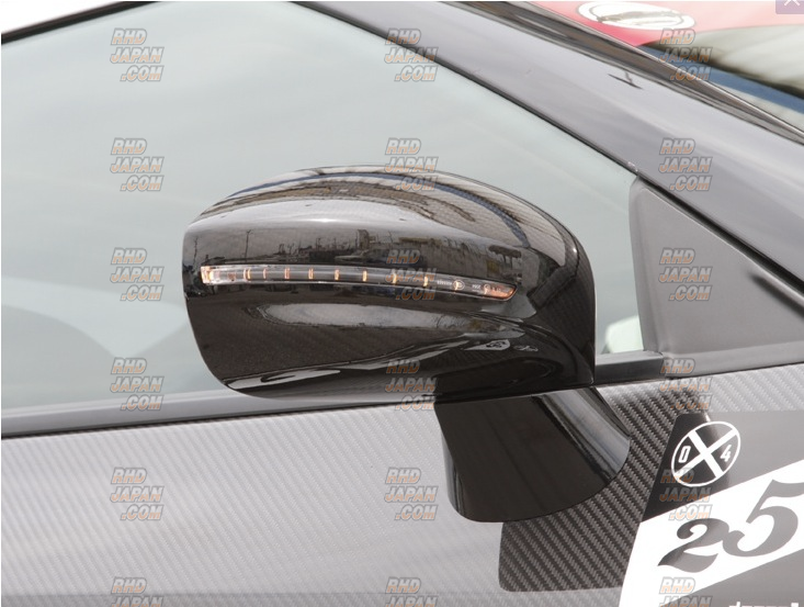 Top Secret LED Aero Mirror - R35 GTR - RHDJapan Top Secret LED Aero Mirror - R35 GTR - RHDJapan